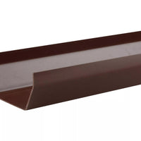 Osma Squareline Gutter 4 Metre Brown 100mm