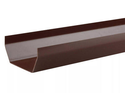 Osma Squareline Gutter 4 Metre Brown 100mm