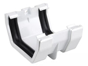 Osma Squareline Gutter Jointing Brkt White 100mm