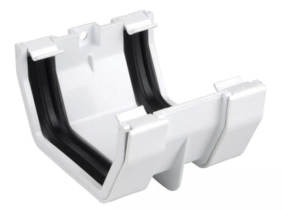 Osma Squareline Gutter Jointing Brkt White 100mm