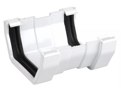 Osma Squareline Gutter Union White 100mm