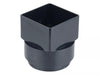Osma Squareline Outlet Adaptor Round Black 61mm
