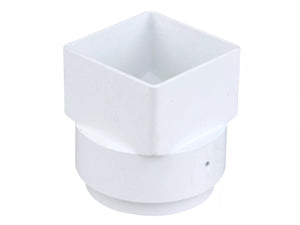 Osma Squareline Outlet Adaptor Round White 61mm