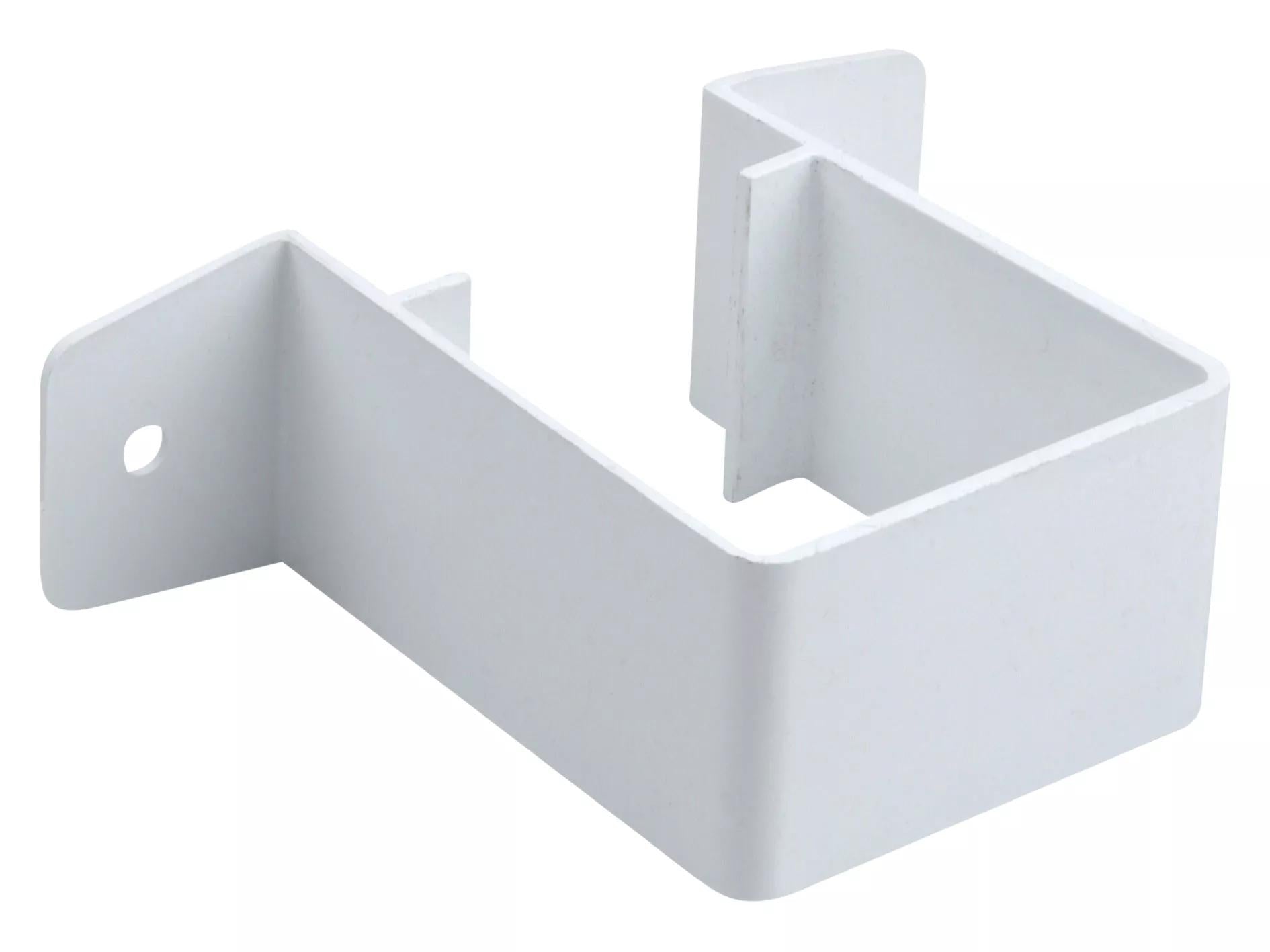 Osma Squareline Stand Off Pipe Bracket White 61mm