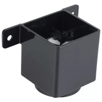 Osma Squareline Pipe Connector & Brackt Black 61mm