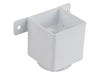 Osma Squareline Pipe Connector & Brackt White 61mm