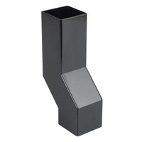 Osma Squareline Pipe Wall Offset Black 61mm