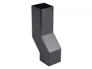 Osma Squareline Pipe Wall Offset Black 61mm