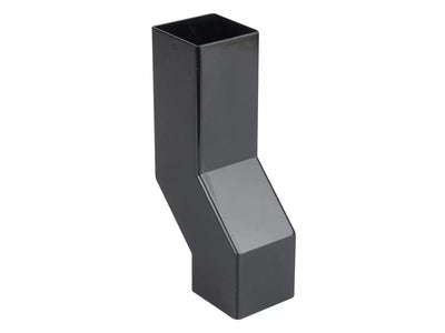 Osma Squareline Pipe Wall Offset Black 61mm