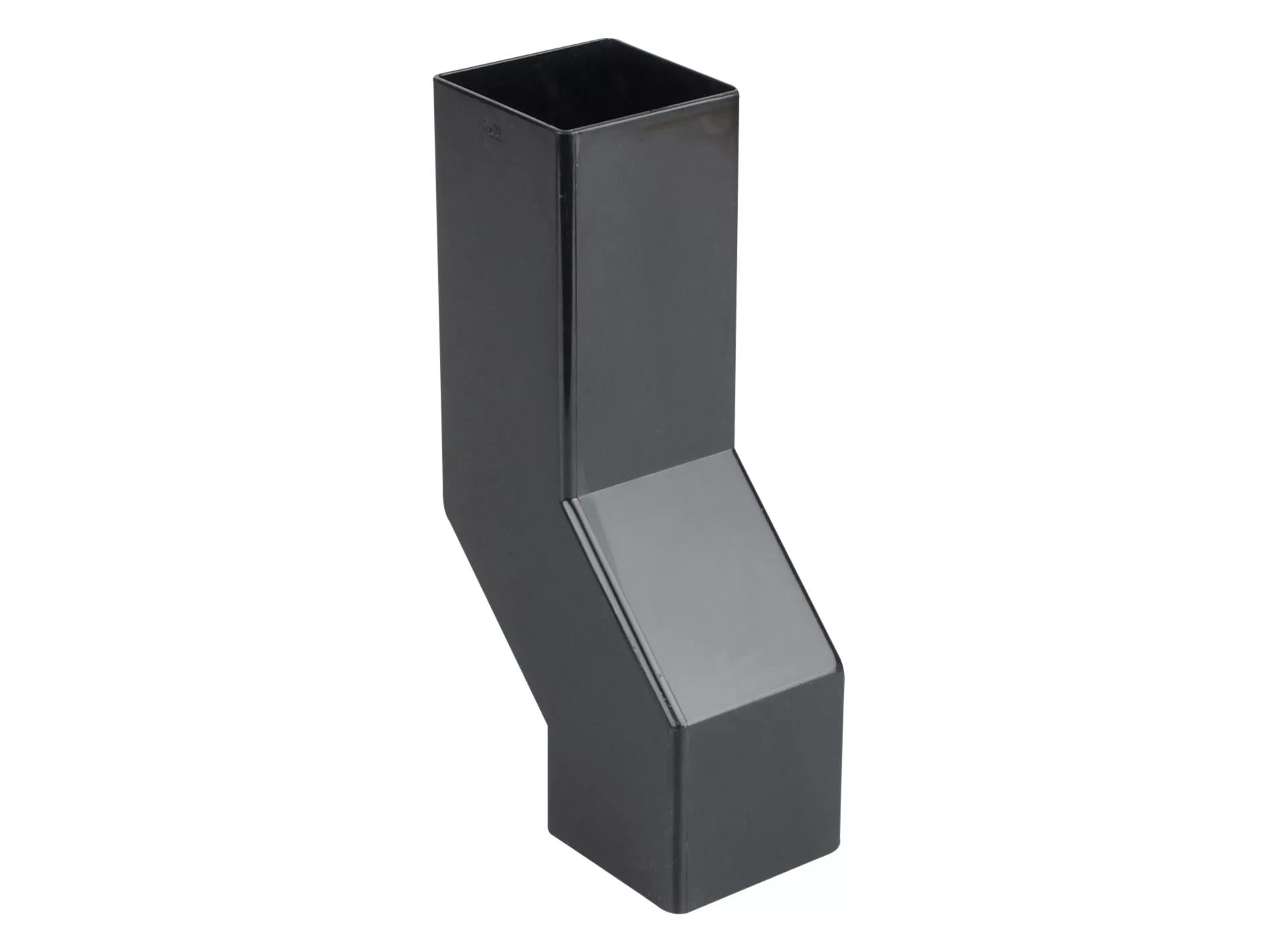 Osma Squareline Pipe Wall Offset Black 61mm