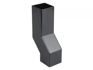 Osma Squareline Pipe Wall Offset Black 61mm