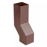 Osma Squareline Pipe Wall Offset Brown 61mm