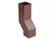 Osma Squareline Pipe Wall Offset Brown 61mm