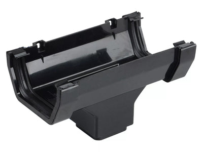 Osma Squareline Running Outlet Black 100mm