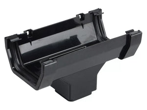 Osma Squareline Running Outlet Black 100mm