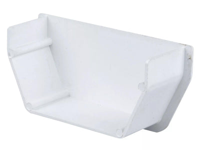 Osma Squareline Gutter Stopend Internal White 100mm