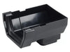 Osma Squareline Stopend Outlet Black 100mm