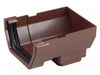 Osma Squareline Stopend Outlet Brown 100mm