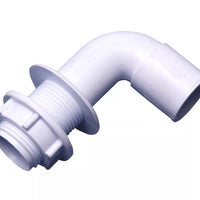 Osma Overflow Bent Tank Connector 90 White 21.5mm