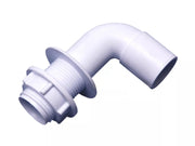 Osma Overflow Bent Tank Connector 90 White 21.5mm