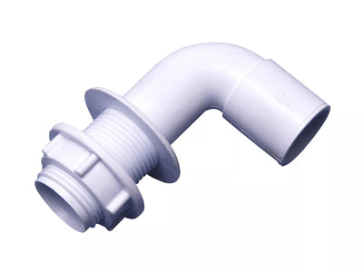 Osma Overflow Bent Tank Connector 90 White 21.5mm