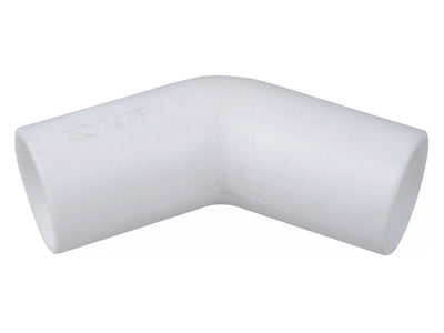 Osma Clearbore Overflow 45° Bend White 21.5mm
