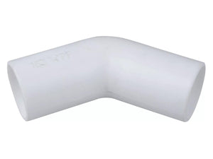 Osma Clearbore Overflow 45° Bend White 21.5mm