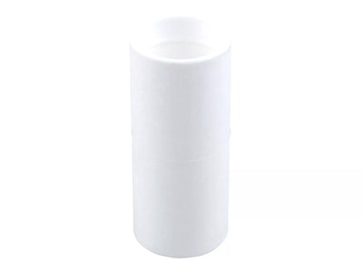 Osma Clearbore Overflow Double Socket White 21.5mm