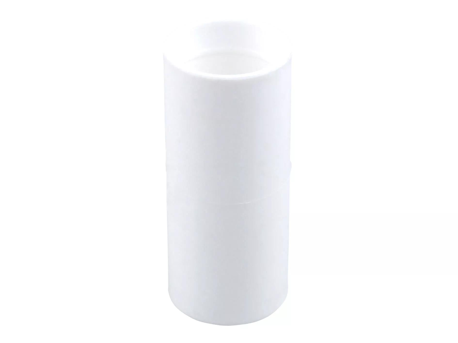 Osma Clearbore Overflow Double Socket White 21.5mm