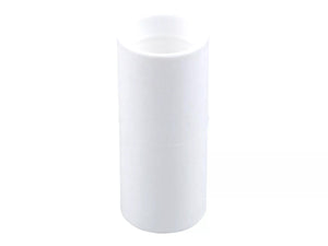 Osma Clearbore Overflow Double Socket White 21.5mm