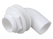 Osma Clearbore Overflow Tank Connector 90° White 21.5mm