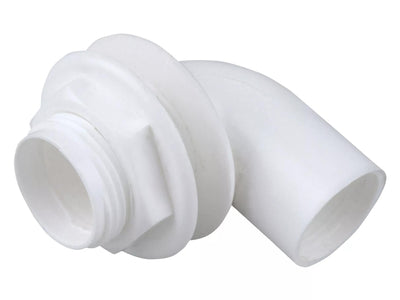 Osma Clearbore Overflow Tank Connector 90° White 21.5mm