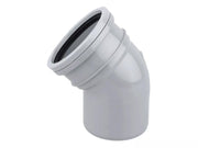 Osma Soil 160mm S/S Bend 45° Grey