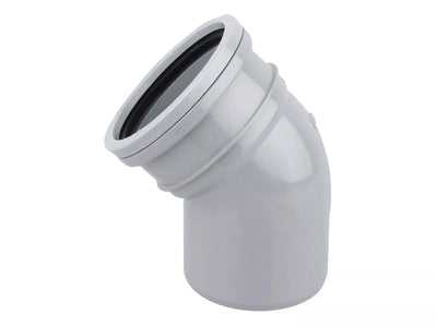 Osma Soil 160mm S/S Bend 45° Grey