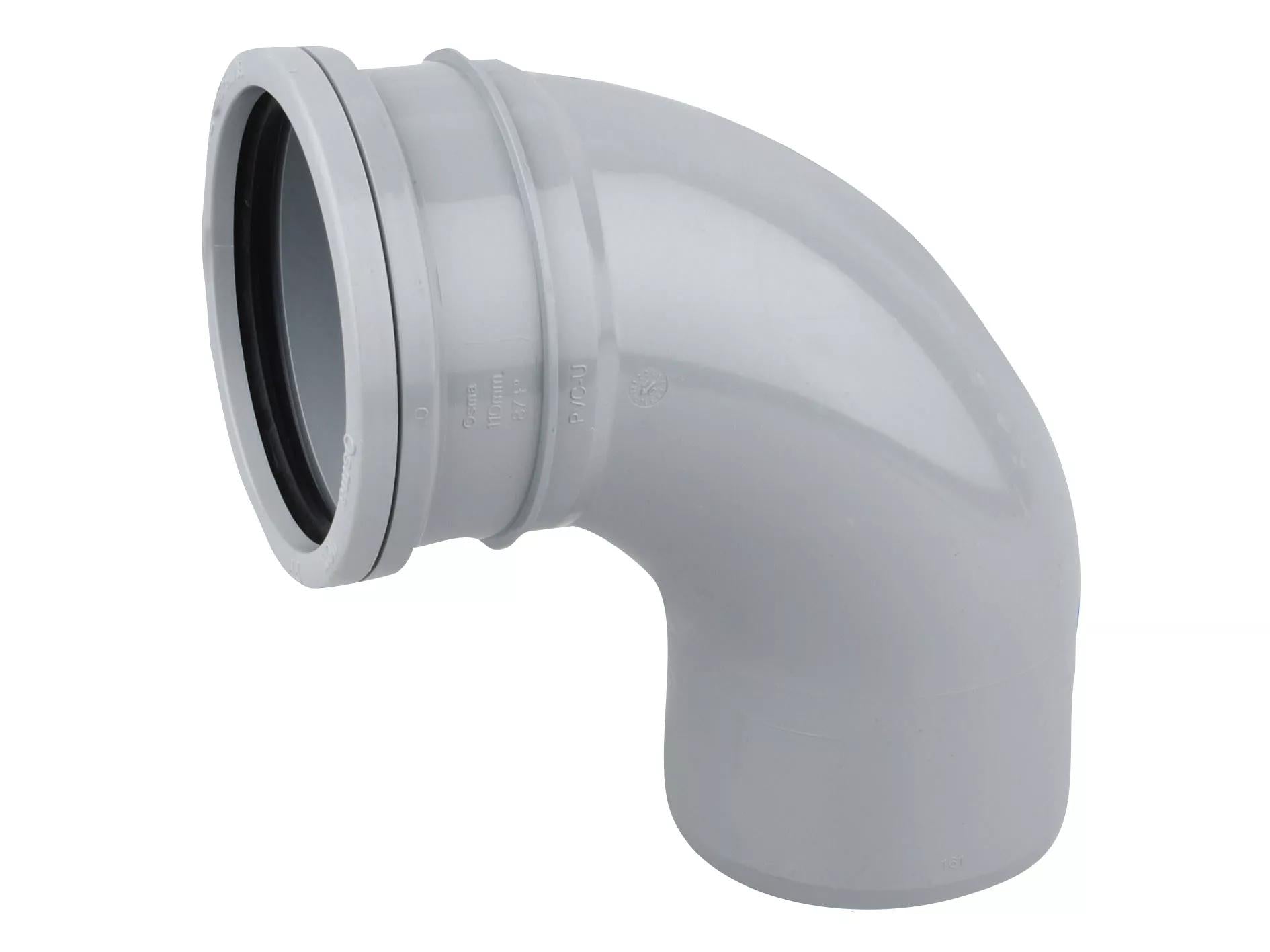Osma Soil 160mm S/S Bend 87.5° Grey