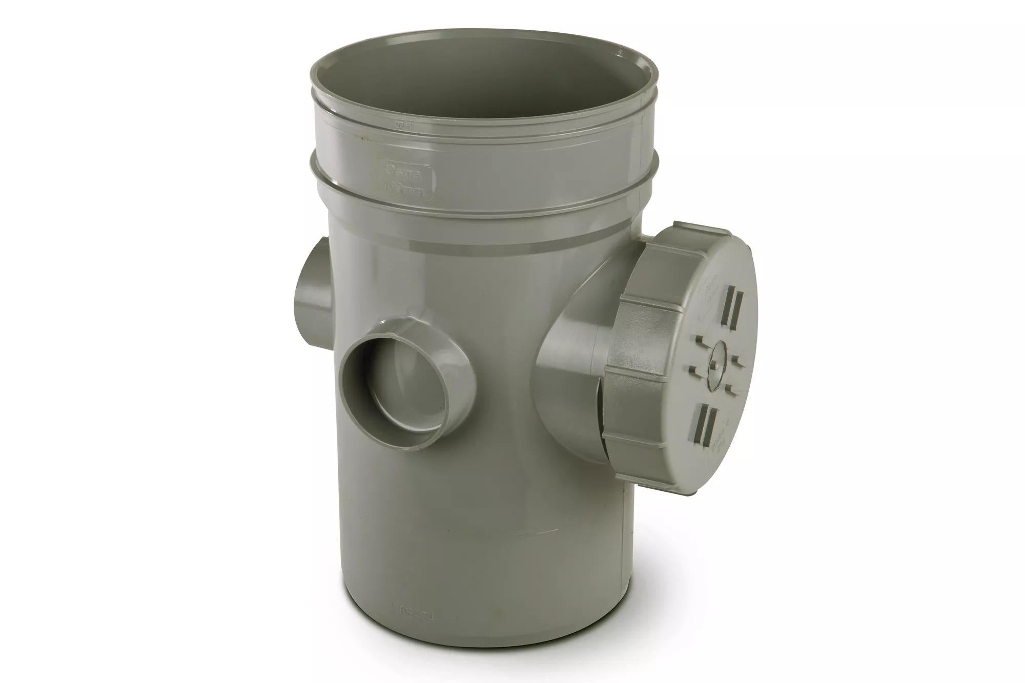 Osma Soil 160mm (S/SW) Bossed Access Pipe Olive