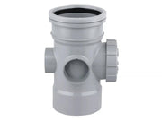 Osma Soil 160mm (S/SW) Bossed Access Pipe Grey