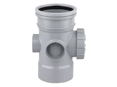 Osma Soil 160mm (S/SW) Bossed Access Pipe Grey