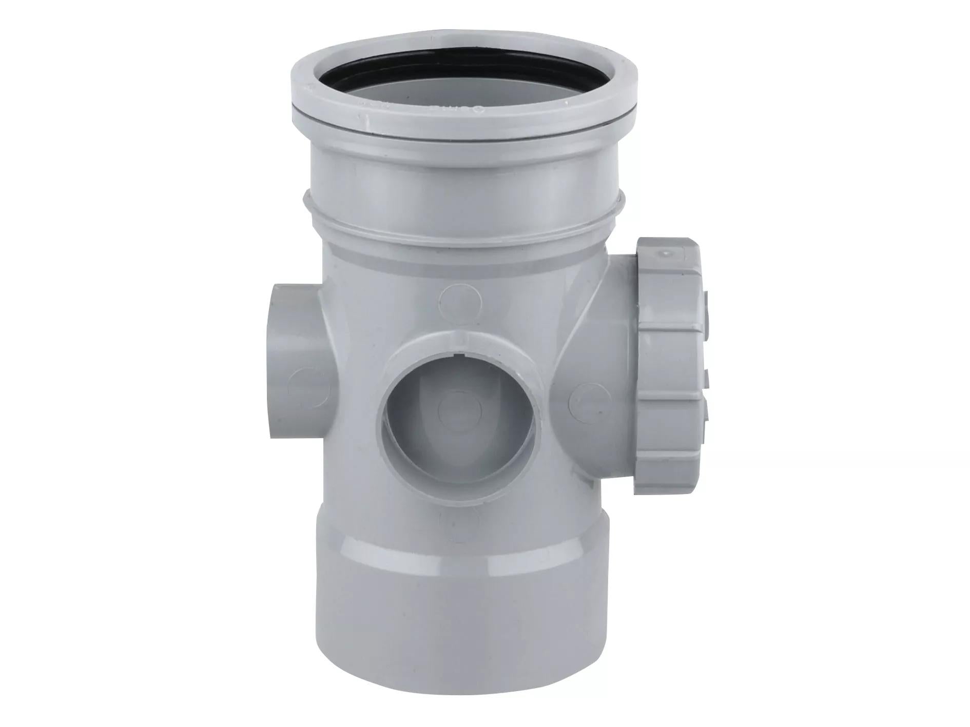 Osma Soil 160mm (S/SW) Bossed Access Pipe Grey