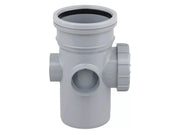 Osma Soil 160mm S/S Bolted Access Pipe Grey