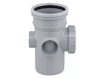 Osma Soil 160mm S/S Bolted Access Pipe Grey