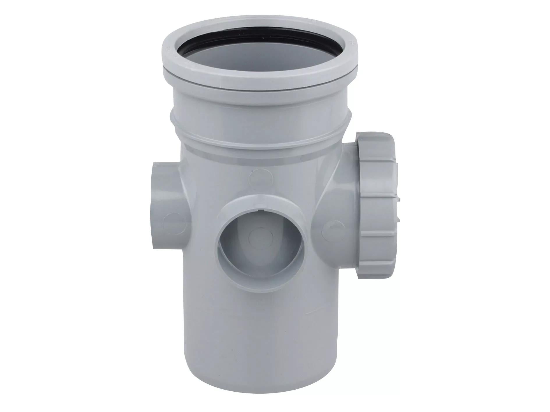 Osma Soil 160mm S/S Bolted Access Pipe Grey