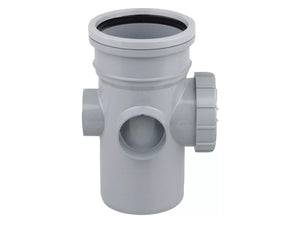 Osma Soil 160mm S/S Bolted Access Pipe Grey