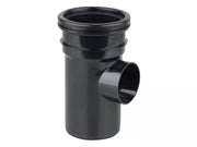 Osma Soil 82mm S/S Boss Pipe Black