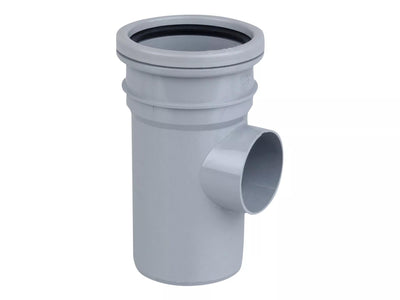 Osma Soil 82mm S/S Bossed Pipe Plain Grey