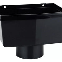 Osma Squareline Hopper Head Black 61mm