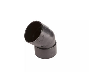 Osma Weld 40mm Bend 45° Black