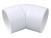 Osma Weld 40mm Bend 45° White