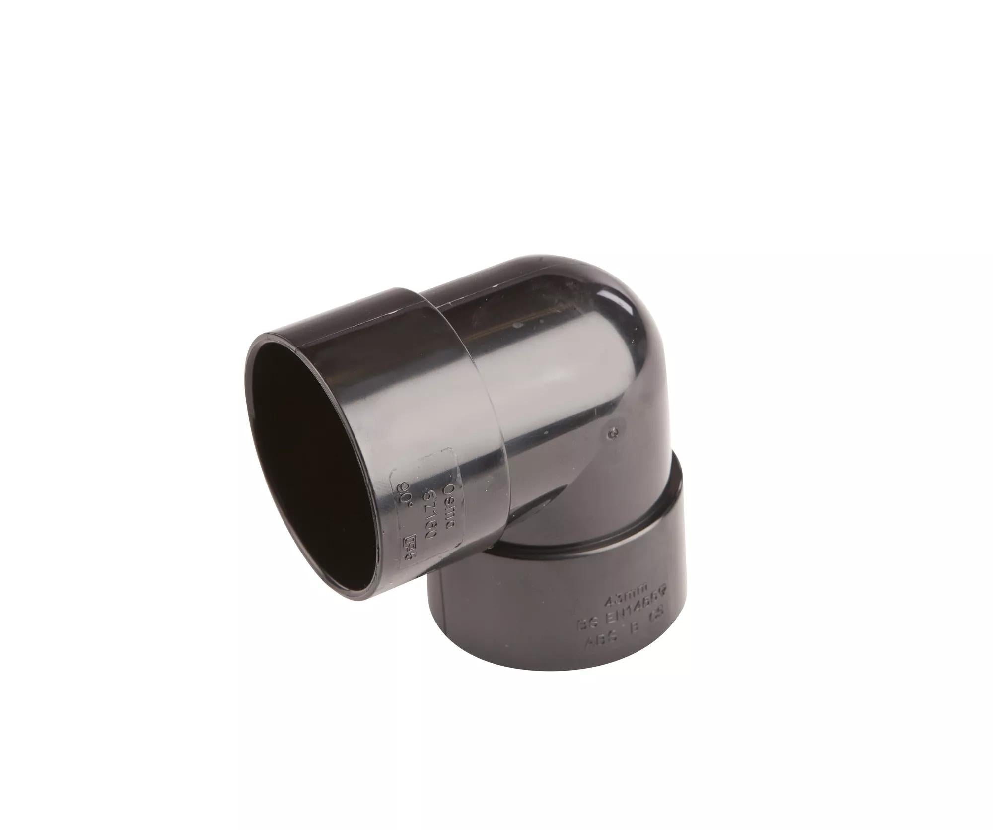 Osma Weld 40mm Knuckle Bend 90° Black