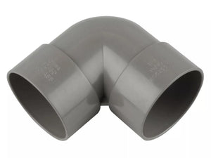 Osma Weld 32mm Knuckle Bend 90° Grey